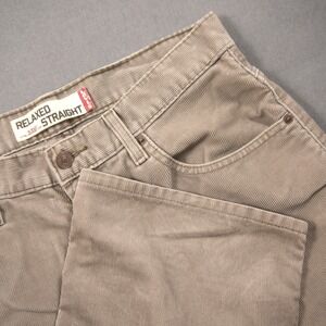Vintage Y2K Levi's 559 Relaxed Straight Corduroy Men Pants 32x30 Baggy Tan